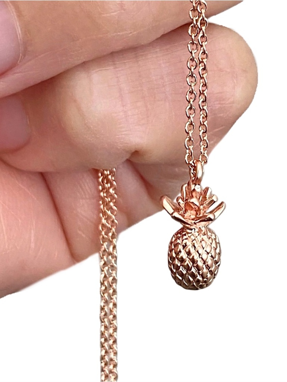 Urban Outfitters Rose Gold Pineapple Necklace